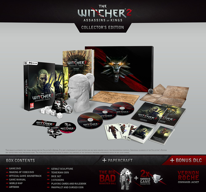 The Witcher 2 Collector's Edition leaked by Gamestop